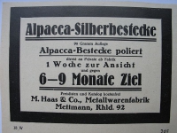 Alpacca- Silberbestecke, M. Maas & Co. Mettmann, #1927/1