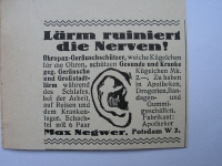 Ohropax, Max Negwer Potsdam, #1927/1
