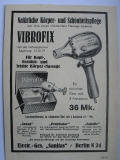 Vibrofix Massage- Apparat, Sanitas Berlin, #1927/1