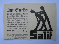 Salit, Oel zum Einreiben, #1927/1
