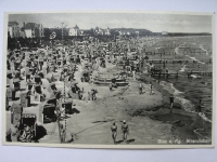 Binz auf Rügen, Strandleben, 1934
