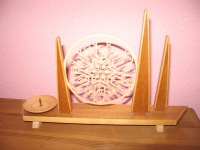 Preview: Kerzenleuchter aus Holz, KM oder MK, DDR 60-er Jahre