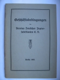 Geschäftsbedingungen Vereins Deutscher Papierfabrikanten Berlin 1925