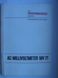 AC-Millivoltmeter MV21, MV 21, VEB Präcitronic Dresden, 1977
