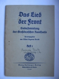 Das Lied der Front, Liedersammlung des Großdeutschen Rundfunks, 1940