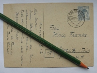 Preview: Ulrich- Hans Korn Bistensee, Karte zur Geburt, 16. Oktober 1947