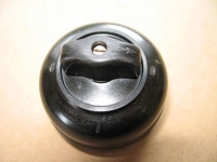 Ausschalter, Lichtschalter, Bakelit, dunkel, ca. 75 mm Durchmesser, unbenutzt