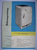 Bedienungsanleitung Kühlschrank DKK Scharfenstein, H63A, H 63 A,  DDR 1958