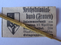 Reichskolonialbund Weida, Kaffee Seidel, Inserat, # 1939/2