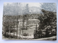 Staatsbad Bad Elster, Blick zur Wandelhalle, 1974, #11