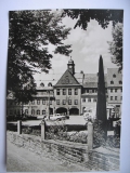 Wolkenstein, Rathaus mit Postsäule, 1968, #105