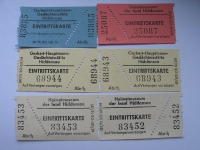 Eintrittskarten Hiddensee, Heimatmuseum bzw. Gerhart-Hauptmann-Gedächtnisstätte, 1959