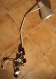Gelenkleuchte, Werkstattlampe, VEB Zweckleuchtenbau Dresden, DDR, #1