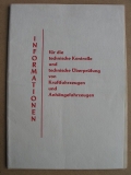 Informationen für die technische Kontrolle und Überprüfung von Kraftfahrzeugen und Anhängern, Gera 1975