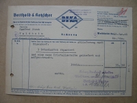 Berthold & Ketzscher Ladenmöbel Waldheim, BEKA,  Rechnung 1946, #31