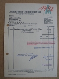 Arthur Müller Erdmannsdorf, Rechnung 1951, #1492