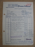 Franz Schaal, Drogerie und Tintenfabrik, Dresden, Rechnung 1952, #207