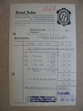 JOJO Lederkunst Dresden, Josef John, Rechnung 1952, #221