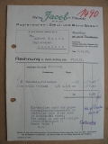 Walter Jacob Mittweida, Papierwaren, Rechnung 1951, #1490