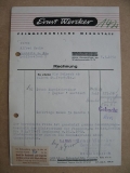 Ernst Wercker Berlin Johannisthal, Rechnung 1952, #142