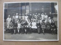 Schulklasse ?, Kinderwalderholungsheim Chemnitz Auerswalde, 1926, 13 x 17 cm