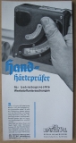 Rational Hand- Härteprüfer, Berlin Wilmersdorf, Prospekt um 1940