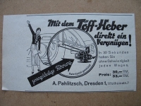 Töff- Heber, A. Pahlitzsch Dresden, Wagenheber, 1937 #1