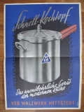 Prospekt Schnellkochtopf VEB Walzwerk Hettstedt, 1957