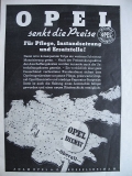 OPEL senkt die Preise, Adam Opel AG Rüsselshaim, 1937 #1