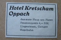 Hotel Kretscham Oppach, 1937 #1