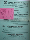 August Seith Musikverlag München, Verzeichnis für Zithermusik, Prospekte Zithern etc. um 1930