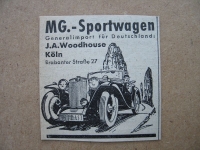 MG Sportwagen, J.A. Woodhouse Köln, 1937 #1