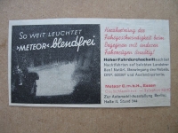 Meteor blendfrei, Essen, Scheinwerfer, 1937 #1