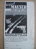 Mauser Werke AG Oberndorf, Waffen, 1937 #1