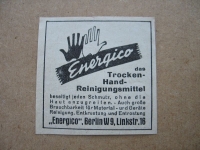 Energico Trocken- Handreinigungsmittel, Berlin, 1937 #1