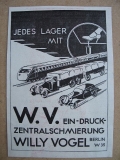 Willy Vogel Berlin, W.V. Ein- Druck- Zentralschmierung, 1937 #1