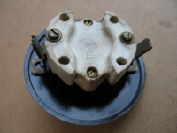 Preview: Ausschalter, Lichtschalter Bakelit, rund, dunkel, UP, #142*