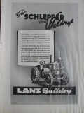 Lanz Bulldog, Der Schlepper von Weltruf, Inserat, 1941