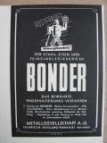 BONDER Phosphatierung, Metallgesellschaft A.G. Frankfurt, 1941 #1