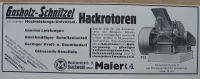 Maierwerk, Maier Brackwede, Gasholz- Schnitzel Hackrotoren, 1941 #1