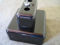 Preview: Hausanschluß- Sicherungssockel, Bakelit, um 1960, unbenutzt