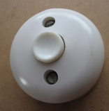 Lichttaster,  Taster, mit Glimmlampe, Bakelit, DDR, hell, #12