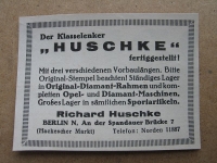 Huschke Fahrradlenker, Richard Huschke Berlin, 1928 #12