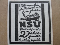 NSU Freilaufnabe, 2 Jahre Garantie, 1928 #12