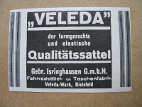 Velada Qualitätssattel, Isringhausen Bielefeld, 1928 #12