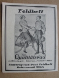 Feldhoff Qualitätsrad, Fahrzeugwerk Paul Feldhoff Radevormwald, 1928 #10