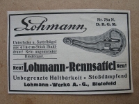 Lohmann Rennsattel Nr. 78 aN., Lohmann- Werke Bielefeld, 1928 #8