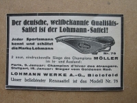 Lohmann Sattel Nr. 78, Rennsattel Bielefeld, 1928 #7