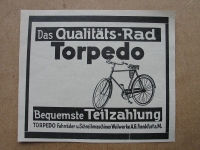 Torpedo Qualitäts- Rad, Weilwerke Frankfurt, 1928 #5