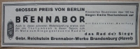Brennabor Werke Brandenburg, Grosser Preis von Berlin,  Sieger Emile Thollembeek, 1928 #2